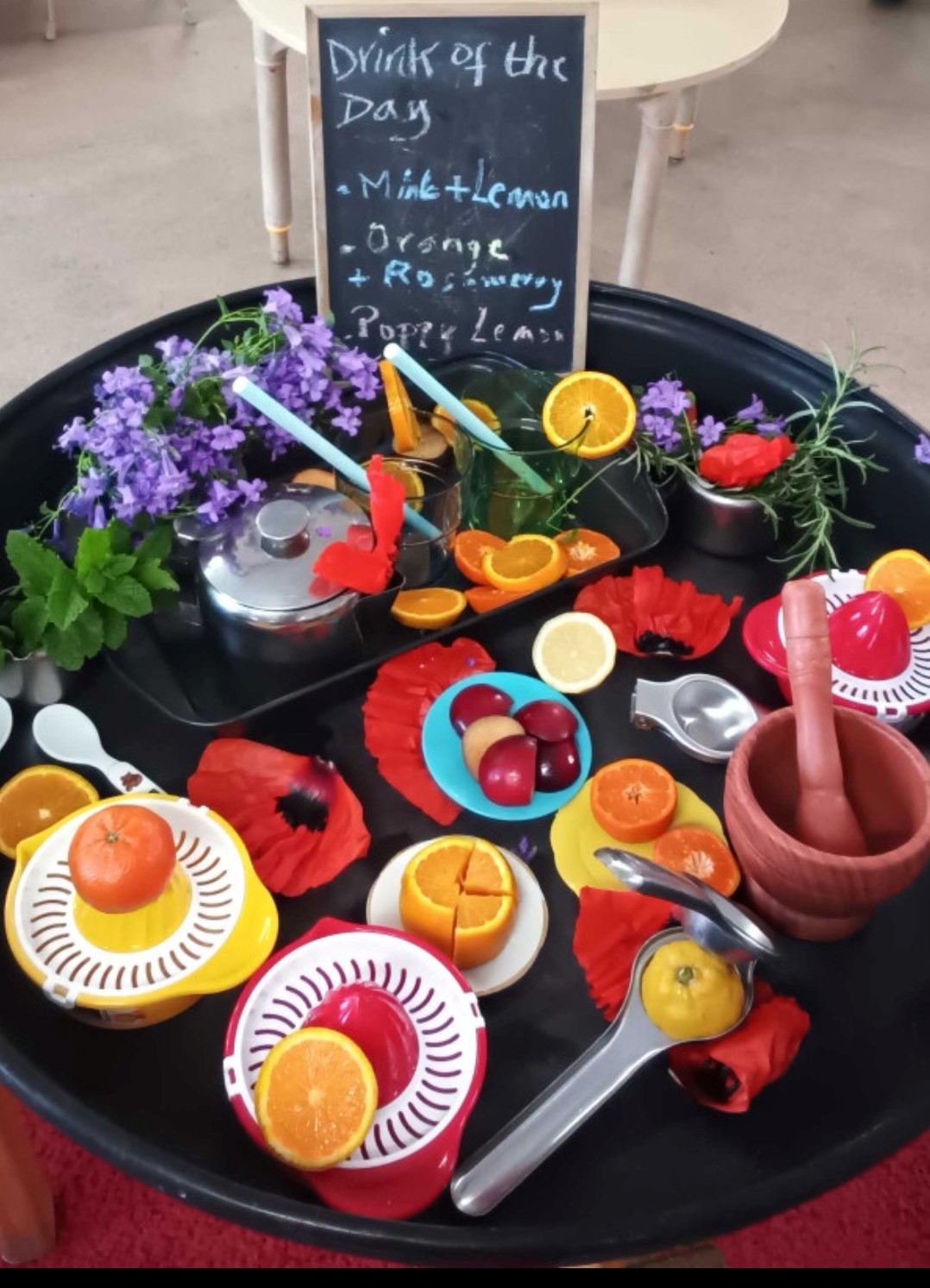 Drink of the Day Sensory Tray