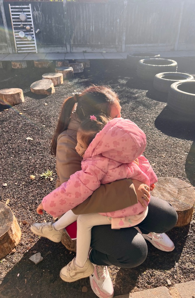Key Person outdoor bonding with child